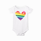 RAINBOW HEART BABY BODYSUIT