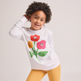 COLORFUL POPPIES KIDS LONG-SLEEVE T-SHIRT