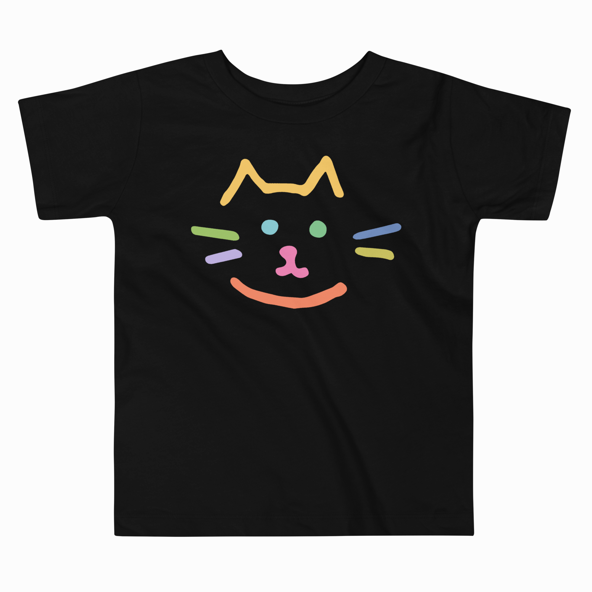 COLORFUL CAT TODDLER T-SHIRT