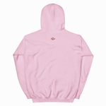 Pink hoodie on a white background