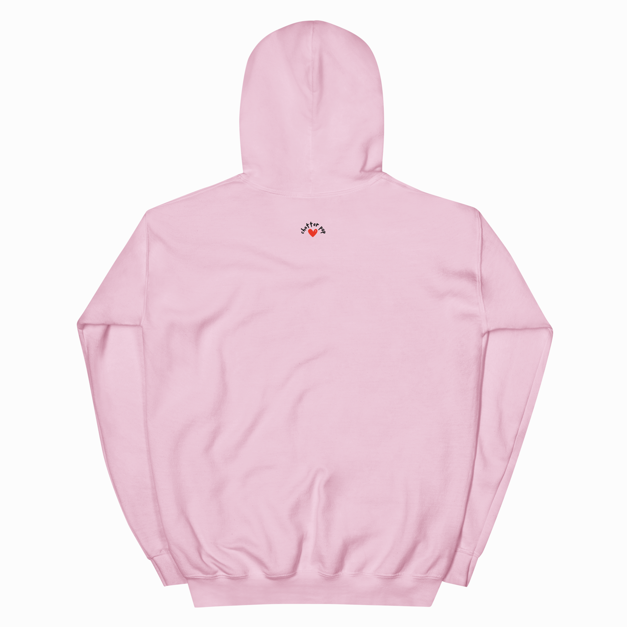 Pink hoodie on a white background