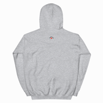 Gray hoodie on a white background