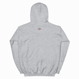 Gray hoodie on a white background