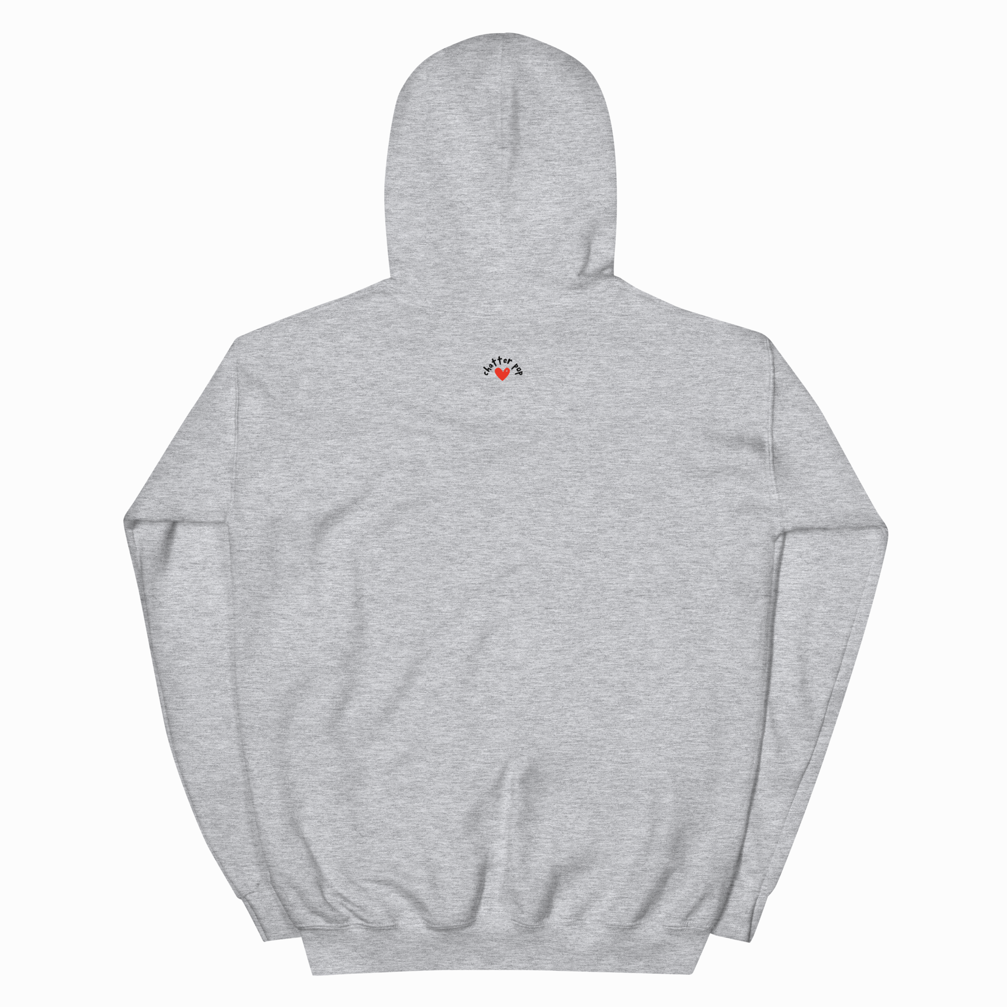 Gray hoodie on a white background