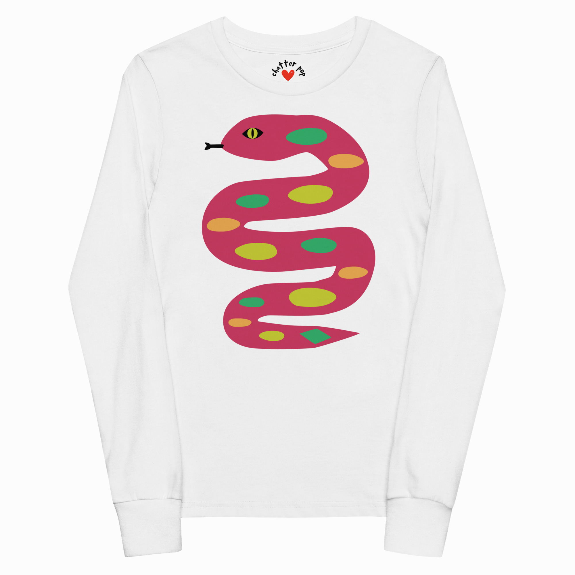 POLKA DOT SNAKE KIDS LONG-SLEEVE T-SHIRT